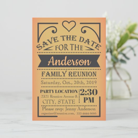 日付の懇親会のデザインを救って下さい セーブザデート (スタンド正面)