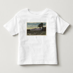 日付の成長する近いの眺めSaltonの海 トドラーTシャツ
