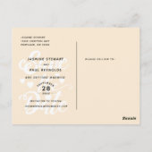 日付の手書きス結婚クリプトの写真を保存 ポストカード (裏面)