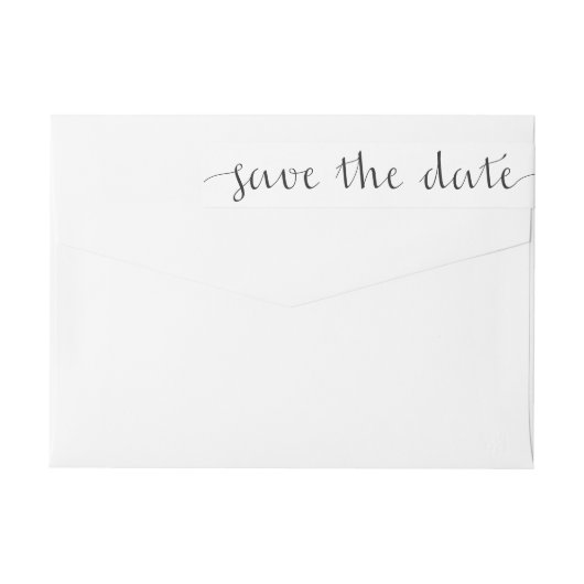 日付の折り返し差出人住所ラベルの保存 ラップアラウンドラベル (裏面)