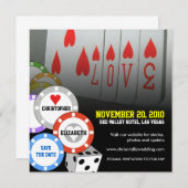 日付の招待状愛カード5を救って下さい セーブザデート (正面/裏面)