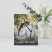 日付の書道を白く保存 ポストカード (スタンド正面)