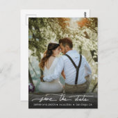 日付の書道を白く保存 ポストカード (正面/裏面)