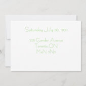 日付の木の招待状を救って下さい セーブザデート (裏面)