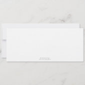 日付の桜の桜の発表を救って下さい 招待状 (裏面)