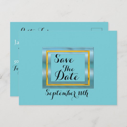 日付の標準ポストカードの保存 案内ポストカード (正面/裏面)