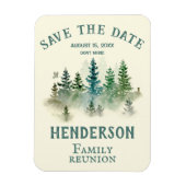 日付の水の色を保存するPineTreesファミリ懇親会 マグネット (縦)