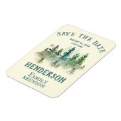 日付の水の色を保存するPineTreesファミリ懇親会 マグネット (左側)