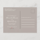 日付の水の色を保存バーガンディフローラバラ 案内ポストカード (裏面)