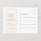 日付の水の色を保素朴存する埃っぽい青いアナウンクス 案内ポストカード (裏面)