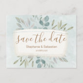 日付の水の色を保素朴存する埃っぽい青いアナウンクス 案内ポストカード (正面)