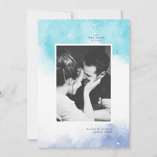 日付の水カラー抽象芸術の保存 (正面)