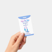 日付の水結婚色を保存 バッジ (手持ち)