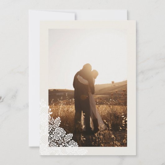 日付の水色を投げ縄フローラ西の馬蹄形 招待状 (裏面)