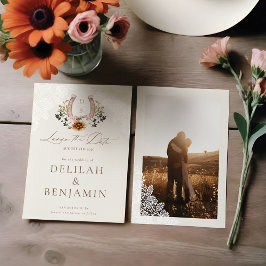 日付の水色を投げ縄フローラ西の馬蹄形 招待状