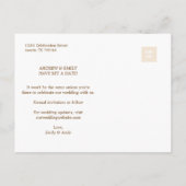 日付の消印丸の写真はがきを保存する 案内ポストカード (裏面)