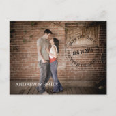 日付の消印丸の写真はがきを保存する 案内ポストカード (正面)