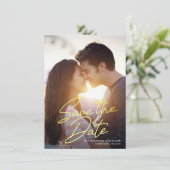 日付の滑らかな手書きの夏の原稿を救って下さい 招待状 (スタンド正面)