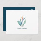 日付の熱帯の水の色のはがきを保存 シーズンポストカード (正面/裏面)