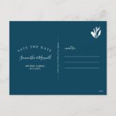 日付の熱帯の水の色のはがきを保存 シーズンポストカード (裏面)