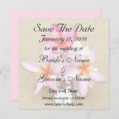 日付の熱帯結婚式を救って下さい セーブザデート (正面/裏面)