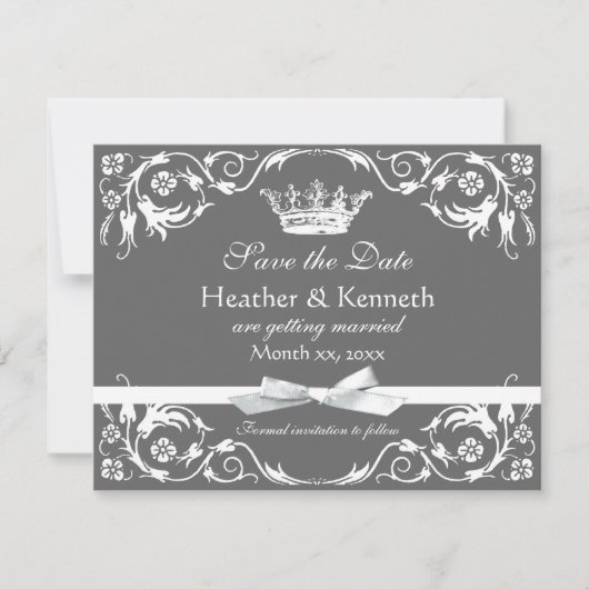 日付の王冠の白を救って下さい セーブザデート (正面)