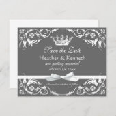 日付の王冠の白を救って下さい セーブザデート (正面/裏面)