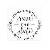 日付の発表ス結婚クリプトのエレガント保存 ラバースタンプ (インプリント)