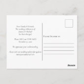 日付の発表結婚を変更する ポストカード (裏面)