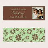 日付の発表結婚写真テンプレートの保存 (正面&裏面)