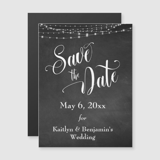 日付の磁気カードを節約するチャルクボードとライト (正面/裏面)