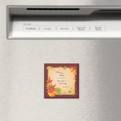 日付の秋の結婚紅葉磁石を保存 マグネット (インサイチュ (食洗機))