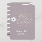 日付の筆記体を救って下さい セーブザデート (正面/裏面)