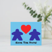 日付の簡易招待状の保存 案内ポストカード (スタンド正面)