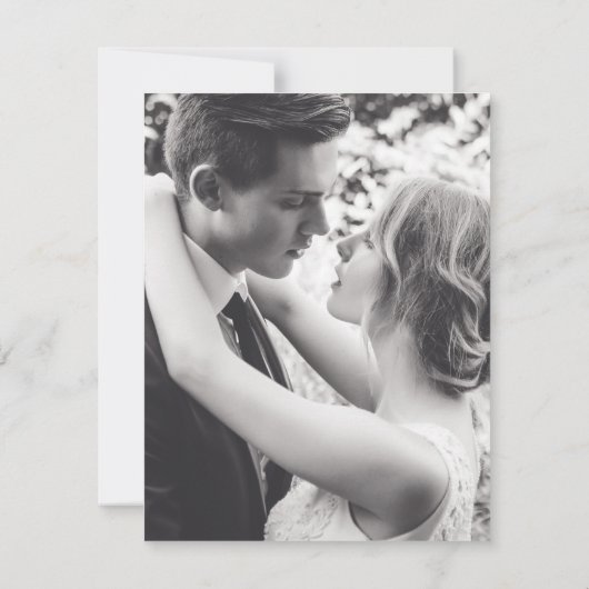 日付の紫結婚の花を保存 セーブザデート (裏面)