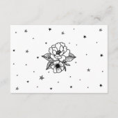 日付の結婚タロット伝統的ハート エンクロージャーカード (裏面)