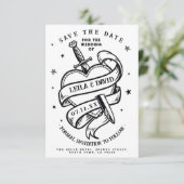 日付の結婚タロット伝統的ハート エンクロージャーカード (スタンド正面)