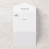 日付の結婚保存を伴う駆け落ち オールインワン招待状 (外側)