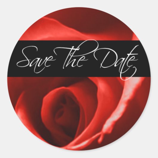 日付の結婚封筒用シール ラウンドシール (正面)