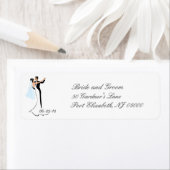 日付の結婚差出人住所ラベル ラベル (インサイチュ)