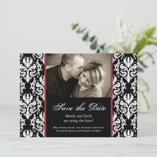 日付の結婚式のテンプレートを救って下さい セーブザデート (スタンド正面)