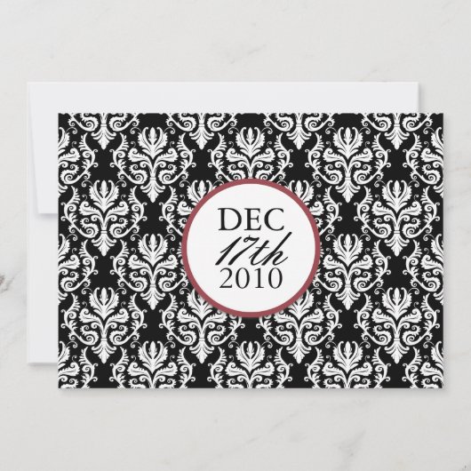 日付の結婚式のテンプレートを救って下さい セーブザデート (裏面)