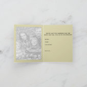 日付の結婚式のパスポートを救って下さい 招待状 (内部)