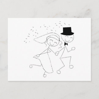 日付の結婚式の写真カードの保存 案内ポストカード