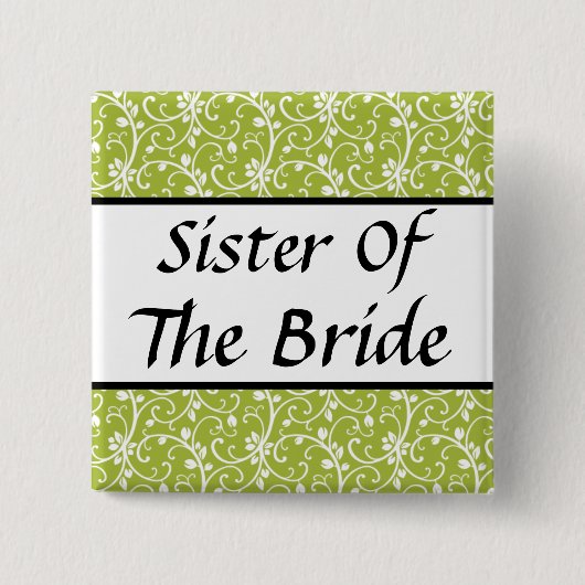 日付の結婚式ボタンを救って下さい 缶バッジ (正面)