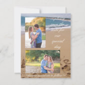 日付の結婚式招待状を救って下さい セーブザデート (裏面)