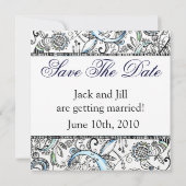 日付の結婚式招待状を救って下さい 招待状 (裏面)