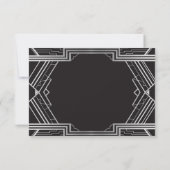 日付の結婚披露宴の二十代の銀製の20年代を救って下さい セーブザデート (裏面)