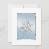 日付の結晶の雪のフレークを保存 セーブザデート (正面)