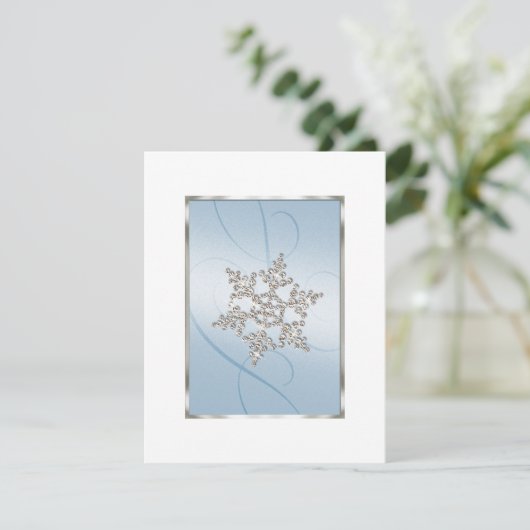 日付の結晶の雪のフレークを保存 セーブザデート (スタンド正面)